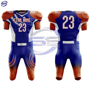 Uniforme de football américain personnalisé de haute qualité OEM maillot à séchage rapide avec ensemble de pantalons pour hommes uniforme de sport de football américain - Product Image 2