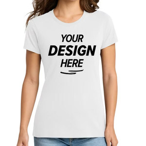 Womens Plain Basic T-Shirt Cotton Poly Blend Feminine Fit Ladies T Shirt - Product Image 4