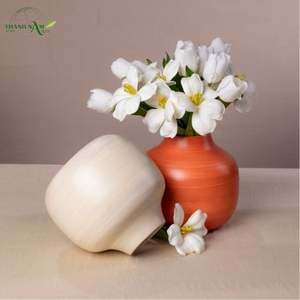 แจกันไม้ไผ่ทรงโค้งศิลปะอาร์ตเดโค งานแฮนด์เมด เป็นมิตรกับสิ่งแวดล้อมและทนทาน เหมาะสำหรับตกแต่งภายใน - Product Image 1