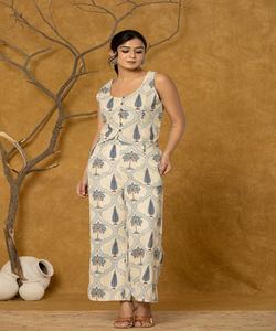 Diseño Casual largo blanco estilo 2 piezas 3 piezas ropa vestido modesto ropa larga elegante - Product Image 1