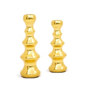 Ensemble fait main en métal de vente chaude de 4 bougeoirs pour la décoration d'événement à la maison en métal pur disponible au meilleur prix - Product Image 3