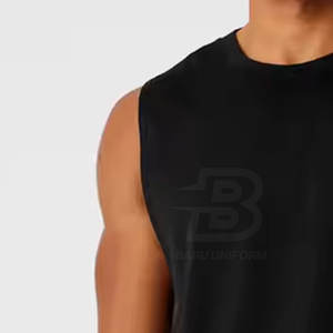 Haute qualité hommes débardeur Slim Fit décontracté Fitness porter des quantité minimale de commande basses sans manches Gym débardeur - Product Image 2