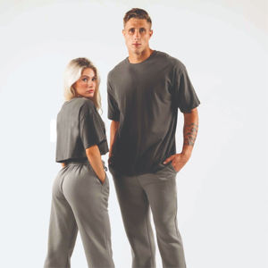 OEM personalizado 2024 costilla alta ligero ecológico transpirable Jogger pantalones de lana verano Pantalones de chándal 2 bolsillos delanteros planos - Product Image 4