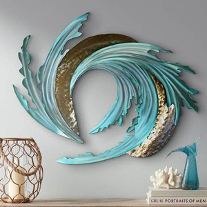 Sculpture murale multicolore en fer Lara Bird Tree, motif géométrique 3D à suspendre pour la maison et le bureau au prix de gros - Product Image 3