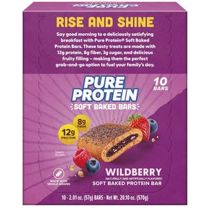 Pure Protein Soft Baked Protein <b>Bars</b> (Wildberry, 10 ct) - Product Image 4