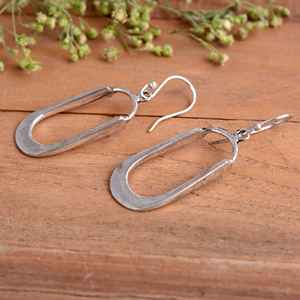 Pendientes de Aro de Plata de Ley Hechos a Mano de Lujo |   Regalo para Bodas y Fiestas - Product Image 3