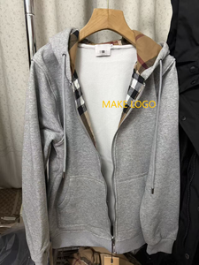 Chaqueta de Punto con Capucha Estilo Británico de Alta Calidad para Hombre, Chaqueta de Invierno con Cremallera y Patrón 3D, Cárdigan con Logotipo Bordado - Product Image 4