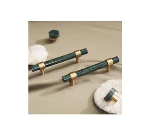Latest Design Marble <b>Brass</b> Door Handle for Cabinet Handles & Knobs Wardrobe <b>Pulls</b> Handle Top Selling Product - Product Image 1