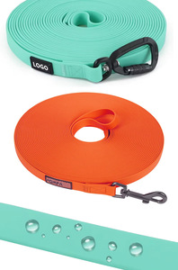 Guinzaglio per cani da addestramento con palangari impermeabili in PVC verde 16ft 32ft con moschettone girevole - Product Image 3