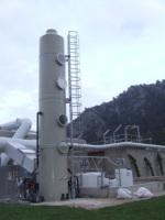 Épurateur de gaz au chlore AKTIFPAK CLS de haute qualité, machine de purification des gaz industriels, efficacité de 98 %, pompe, moteur, boîte de vitesses