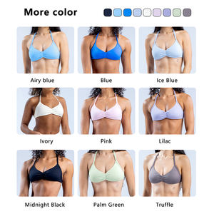 Conjunto de yoga transpirable y sostenible Sujetador deportivo de cintura alta Leggings de entrenamiento Conjunto de fitness sin costuras para mujeres - Product Image 6