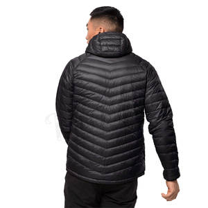 Chaqueta de invierno gruesa personalizada para hombre, abrigo de poliéster con burbujas, chaqueta acolchada para hombre con capucha - Product Image 4