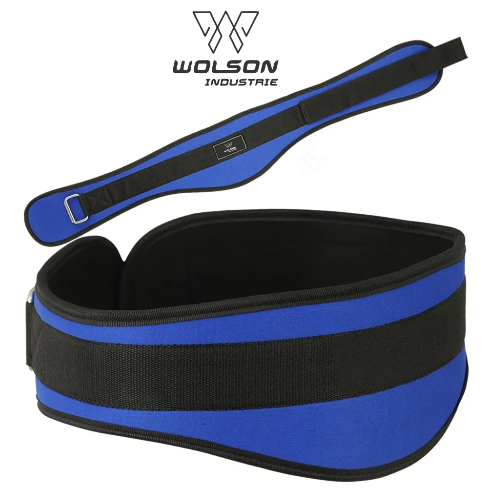 Sabuk celup Neoprene angkat berat badan berat kustom dengan rantai tarik grosir sabuk Gym besar sabuk Dip perlengkapan Gym