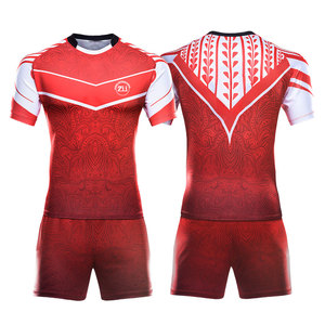 Vêtements de sport 100% polyester respirant, ensembles de maillots de rugby de qualité supérieure, unisexe adulte - Product Image 1