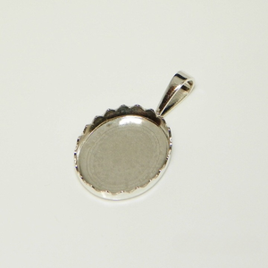 Base para Colgante Ovalada de Plata de Ley 925 Maciza de 7x5 a 14x10 mm, Componente de Joyería al por Mayor para Regalo de Mujer, 2025 - Product Image 1