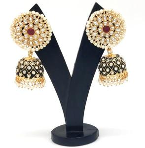 Elegante colección de pendientes Premium hechos a mano, pendientes tradicionales hechos a mano Jhumki/Jhumka para mujeres y niñas - Product Image 1