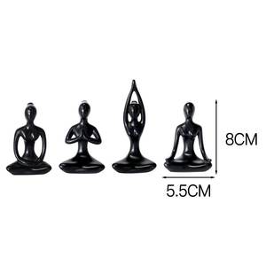 Escultura decorativa interior Sentado Humanos en 3 Escultura de postura diferente Objetos decorativos y obra maestra para el hogar/La Oficina - Product Image 6