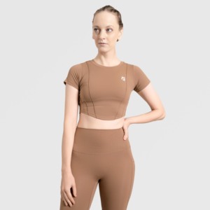 Crop top de fitness beige Align - Product Image 1