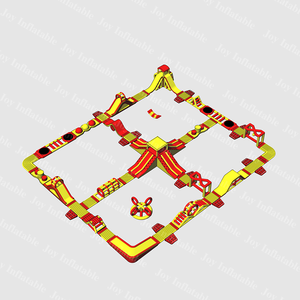 Le parc gonflable de terre d'amusement de lac de glissière d'eau monte le parc aquatique gonflable commercial géant pour la plage - Product Image 3