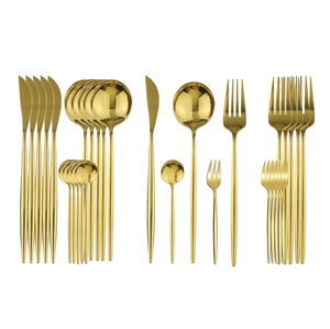 เครื่องใช้บนโต๊ะอาหารแบบโบราณมีมาซาลา20ชิ้นช้อนเครื่องใช้ในบ้านทำจากทองเหลืองกระจกคุณภาพสูง - Product Image 3