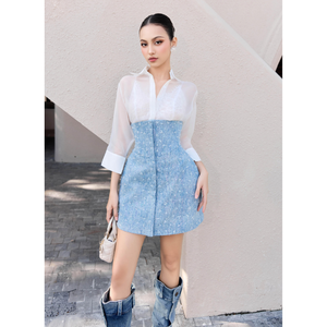 Chemise de glace à la mode pour femmes, style élégant, livraison rapide depuis l'usine OEM du Vietnam Enzo Leo, marque de vêtements de haute qualité - Product Image 4