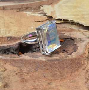 Bague en argent sterling 925 avec quartz mystique mercure pour femmes - Product Image 2