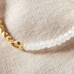Nuevos Brazaletes de Plata de Ley con Piedra Lunar Blanca de Moda para Mujer, Uso Diario, Casual, con Piedras Mixtas - Product Image 3