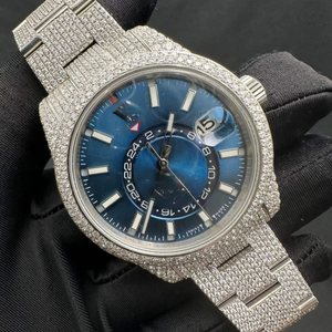 Reloj de Estilo Elegante Hip Hop con Correa de Acero Inoxidable y Diamante Moissanite, Movimiento Automático de Cuarzo para Hombre y Mujer. - Product Image 5