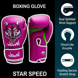 ถุงมือชกมวยโลโก้สั่งทำสำหรับการฝึกซ้อมระดับมืออาชีพ - ถุงมือที่สวมใส่สบายและทนทานสำหรับการแข่งขัน - Product Image 2