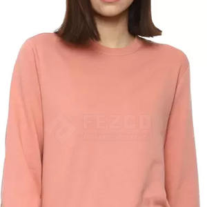 OEM personalizado de alta calidad mujer sudadera pulóver Casual manga corta con Premium transpirable sudadera - Product Image 4