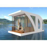 Un havre de paix pour les bateaux-maisons, maison préfabriquée modulaire de luxe personnalisée 2025, petites maisons flottantes, mini-hôtel flottant, ponton bateau-maison