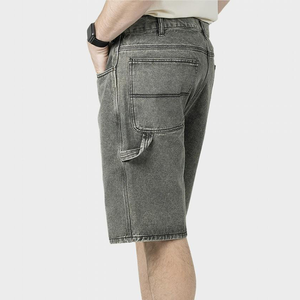 Fournisseur en gros de shorts décontractés légers à séchage rapide 100% coton pour hommes-longs et imprimés avec appliques haut GSM - Product Image 4