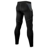 Leggings de Compresión para Hombre, Último Modelo 2023, de Bambú y Algodón, Transpirables, Cintura Elástica, Largo hasta la Rodilla, para Gimnasio, Fitness, Entrenamiento, Running y Deportes
