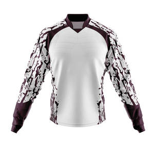 เสื้อกีฬาเพนท์บอลผ้าโพลีเอสเตอร์ระบายอากาศได้ดีผ้า100% นุ่มน้ำหนักเบาสไตล์ใหม่ออกแบบได้ตามต้องการพร้อมเทคนิคการพิมพ์ - Product Image 5
