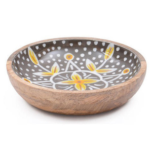 High Quality Eco-Friendly Mango Wood <b>Dinnerware</b> Handmade Modern Salad Server Stylish Metal Kitchen Food Serving Bowl Parties - Product Image 6