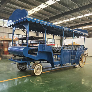 รถม้าไฟฟ้าขนาดใหญ่ 4 ล้อ สำหรับเที่ยวชมสถานที่  ขับขี่โรแมนติก รองรับผู้โดยสาร 4-6 คน รับประกัน 2 ปี - Product Image 5