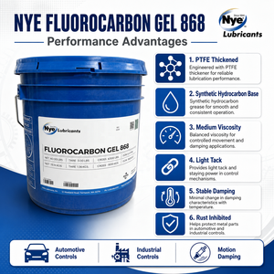 Lubrificanti NYE 868 Grasso a Bassa Volatilità Resistente agli Agenti Chimici per Lubrificazione di Precisione, <span class=keywords><strong>Lubrificante</strong></span> Sintetico in <span class=keywords><strong>Gel</strong></span> PFPE - Product Image 5