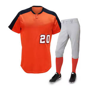 Uniforme de béisbol de material de poliéster de alta calidad, uniforme de béisbol de precio barato de peso ligero personalizado para Unisex - Product Image 4