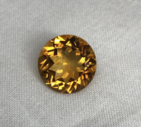 Citrine naturelle ronde à facettes jaune orange pierres précieuses en vrac Jaipur fabricant bijoux en Quartz naissance de novembre 1mm à 50mm