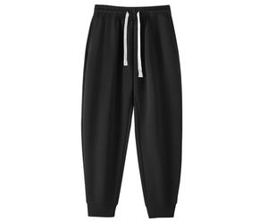 Pantalones Deportivos de Algodón Grueso Personalizables con Estilo de Frente Plano para Hombre - Product Image 3