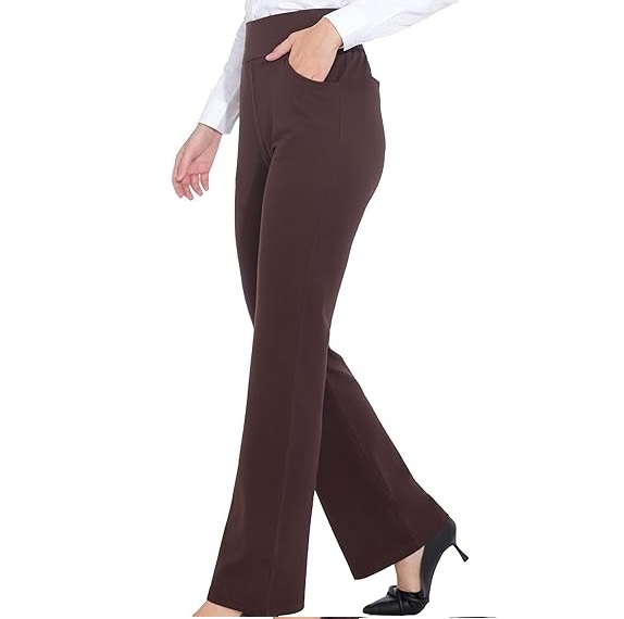 slim fit dress slacks Do It All Flare Pant - Black