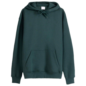 Sweat à capuche surdimensionné personnalisé unisexe avec logo brodé, col rond, épaule tombante, coton polaire français, sweats à capuche unisexe - Product Image 4