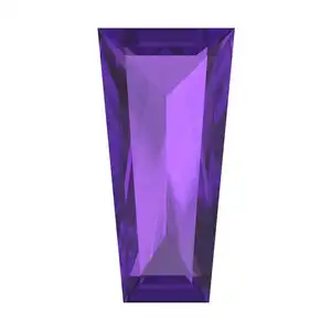 Amatista púrpura de corte brillante de buena calidad, corte Baguette cónico de 0,25 CT VVS1, amatista púrpura natural, precios al por mayor, gemas sueltas