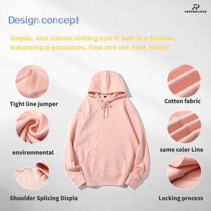 Wholesale Blank Men Women Custom <b>Hoodies</b> Sweatshirt Sport Printing Logo Heavyweight Long Sleeve Design Cotton Custom <b>Hoodies</b> - Product Image 2