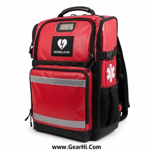Sac de transport AED renforcé résistant à l'eau pour défibrillateur de premiers secours, équipement médical d'urgence pour traumatismes par choc - Product Image 1