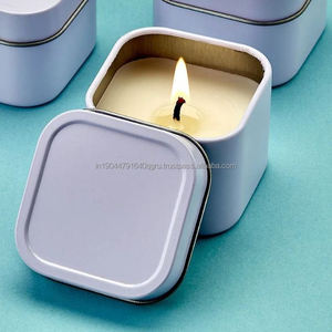 Wholesale Handmade Mini Square Tin Candle For Home Decor Christmas Decor - Product Image 4