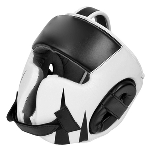 Protector de cabeza de boxeo de PU para jóvenes de alta calidad, el mejor precio, casco de cuero de combate de cara abierta, duradero, precio al por mayor personalizado - Product Image 2