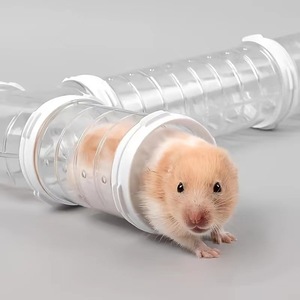 Bán buôn hamster rõ ràng DIY Nhựa đường hầm Bộ ống kit chơi nhà lồng động vật nhỏ vàng/syrian hamster môi trường sống tập thể dục - Product Image 6