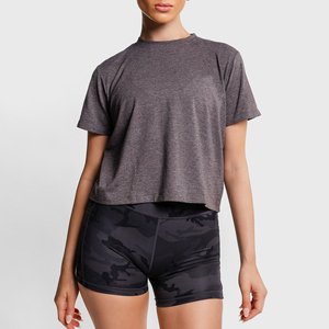 เสื้อครอปไซส์ใหญ่สำหรับผู้หญิงเสื้อครอปแขนสั้น2025ครอปผ้าฝ้ายออกแบบได้ตามต้องการ - Product Image 2