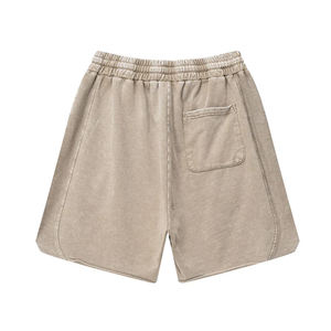 Conçu sur mesure pour hommes été vêtements de sport Shorts séchage rapide Vintage en détresse lavé à l'acide Baggy Jogging Style écologique solide - Product Image 6
